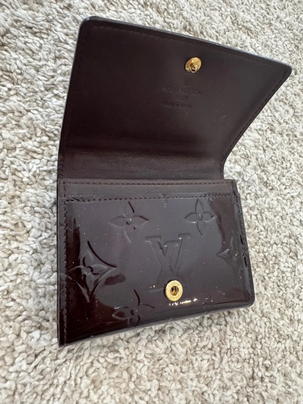 Louis Vuitton Vernis Amarante Card Holder